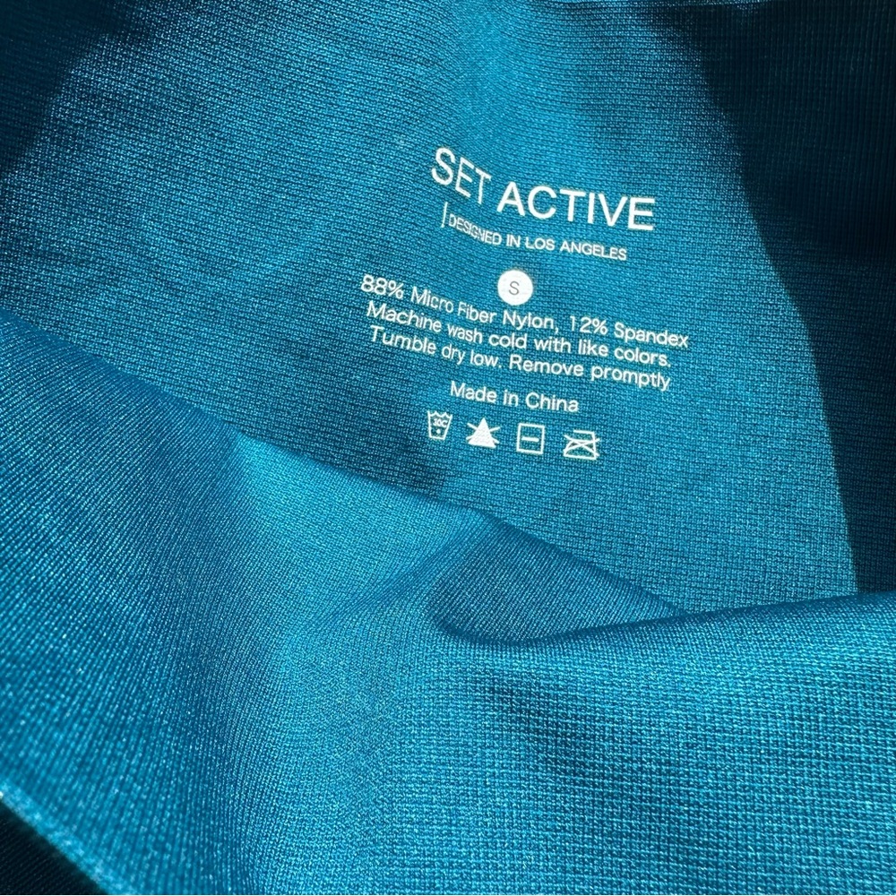 Brand New (NWOT) Set Active Blue Biker Shorts - Picture 3 of 3